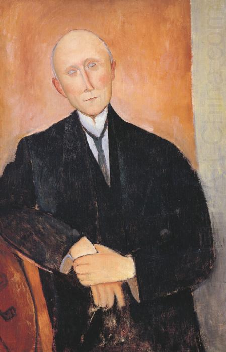 Amedeo Modigliani Seated Man with Orange Background (mk39) china oil painting image